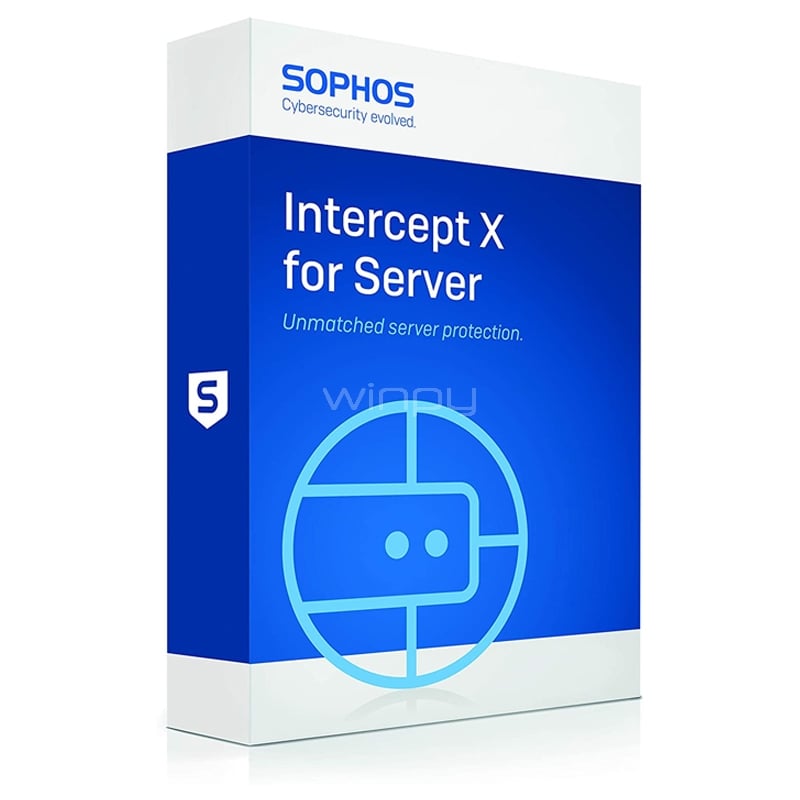 Licencia Sophos Central Intercept X Advanced for Server (12 Meses, Descargable)