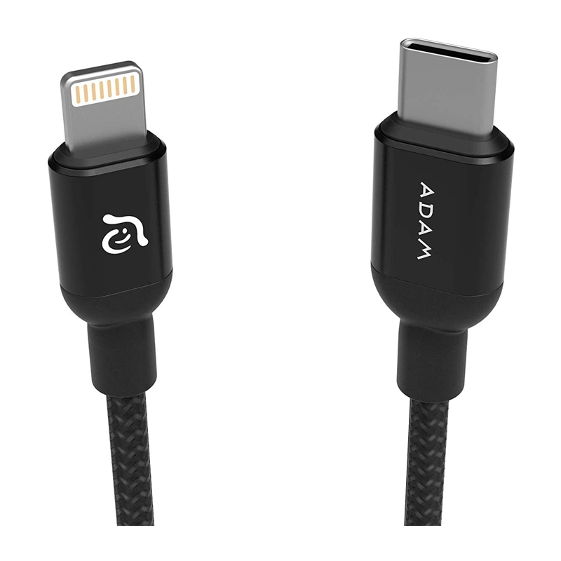Cable Adam Elements PeAK II de Lightning a USB-C (1.2 Metros, Negro)