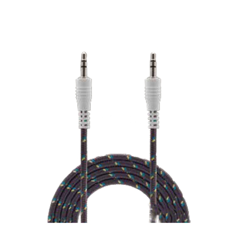 Cable de Audio AUX Bits (Jack 3.5mm, 90cm, Charcoal)