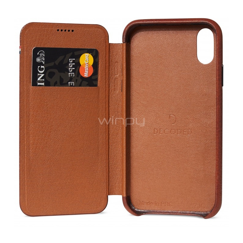 Funda Piel Cocodrilo Funda Cartera IPhone 16 Pro Max Hanman - Piel Cocodrilo Con RFID Y Pulsera Funda Cuero Sintético