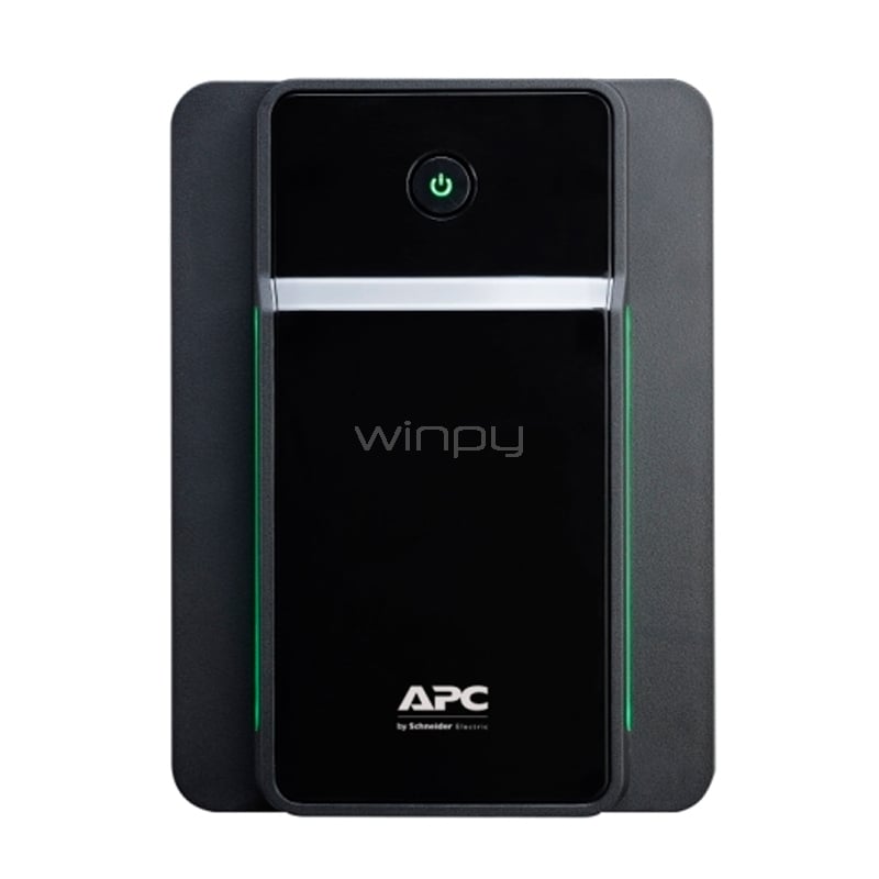 ups apc back-ups de 1600va (230v, avr, salida universal, negro)