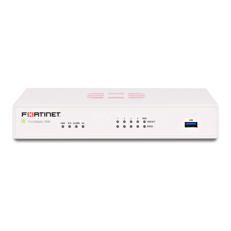 Switch Fortinet FortiGate-30E (5 puertos GE, 24x7)