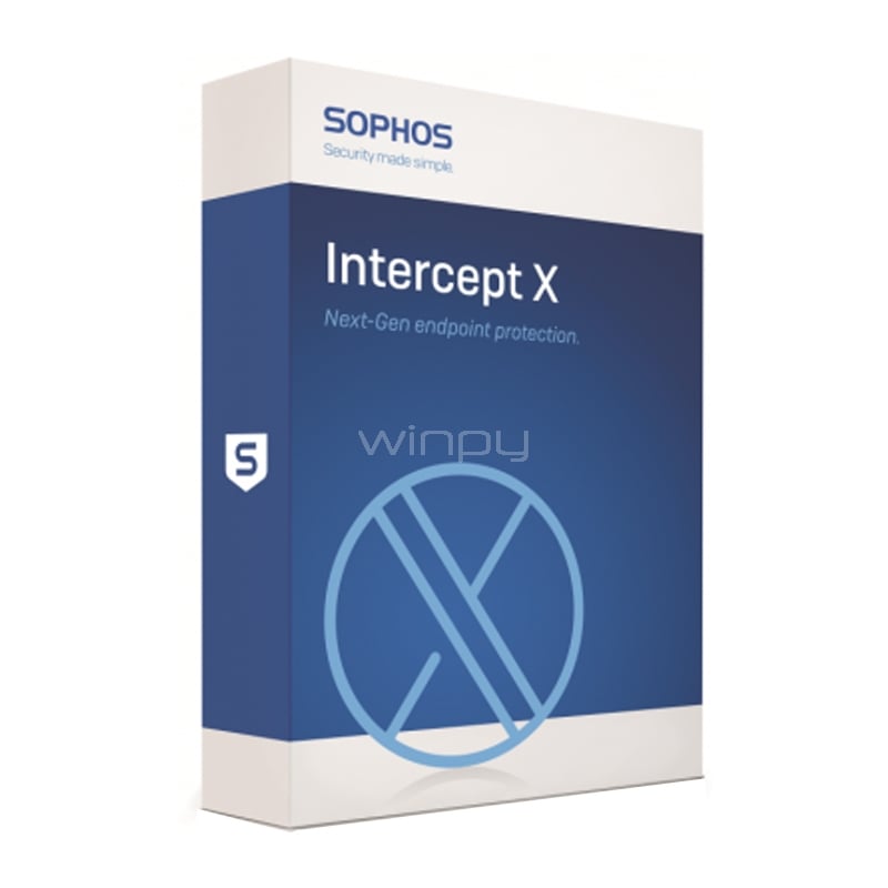Antivirus Sophos Central Intercept X con Endpoint Advanced (10-24 Usuarios, 3 Años)
