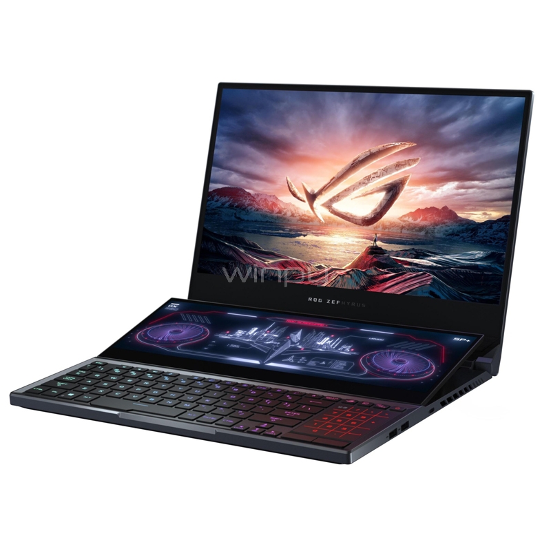 Notebook Gamer Asus Rog Zephyrus Duo GX550 de 15.6“ (i9-10980HK, RTX 2080 Super, 16GB RAM, 1T SSD, Win10)
