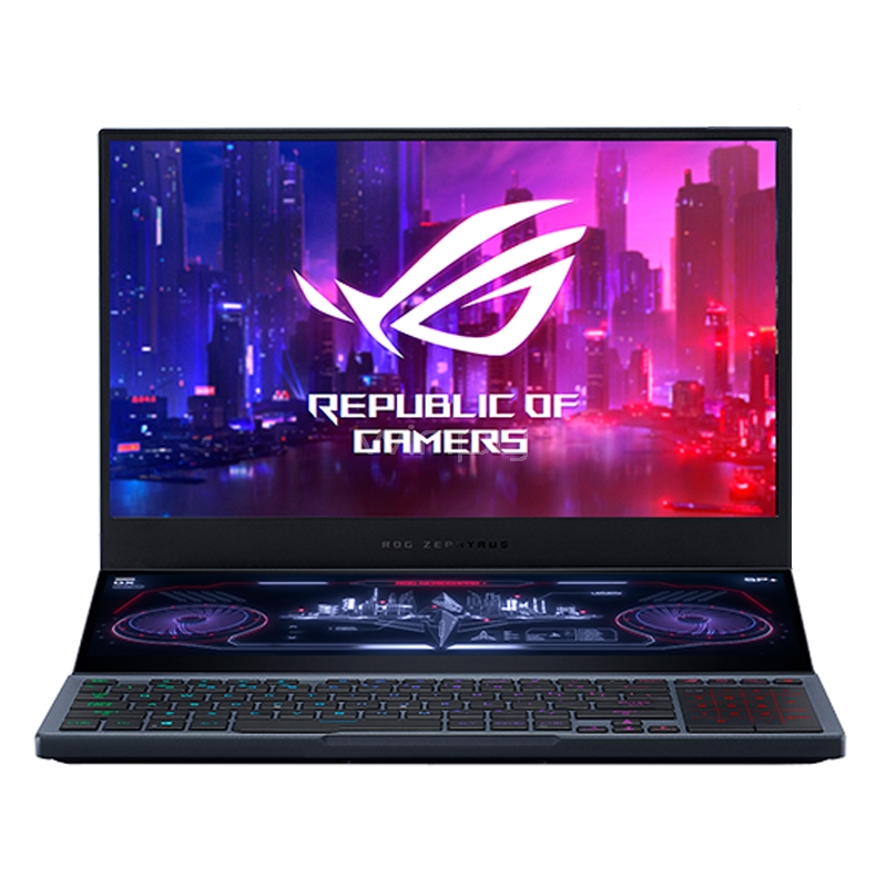 Notebook Gamer Asus Rog Zephyrus Duo GX550 de 15.6“ (i9-10980HK, RTX 2080 Super, 16GB RAM, 1T SSD, Win10)