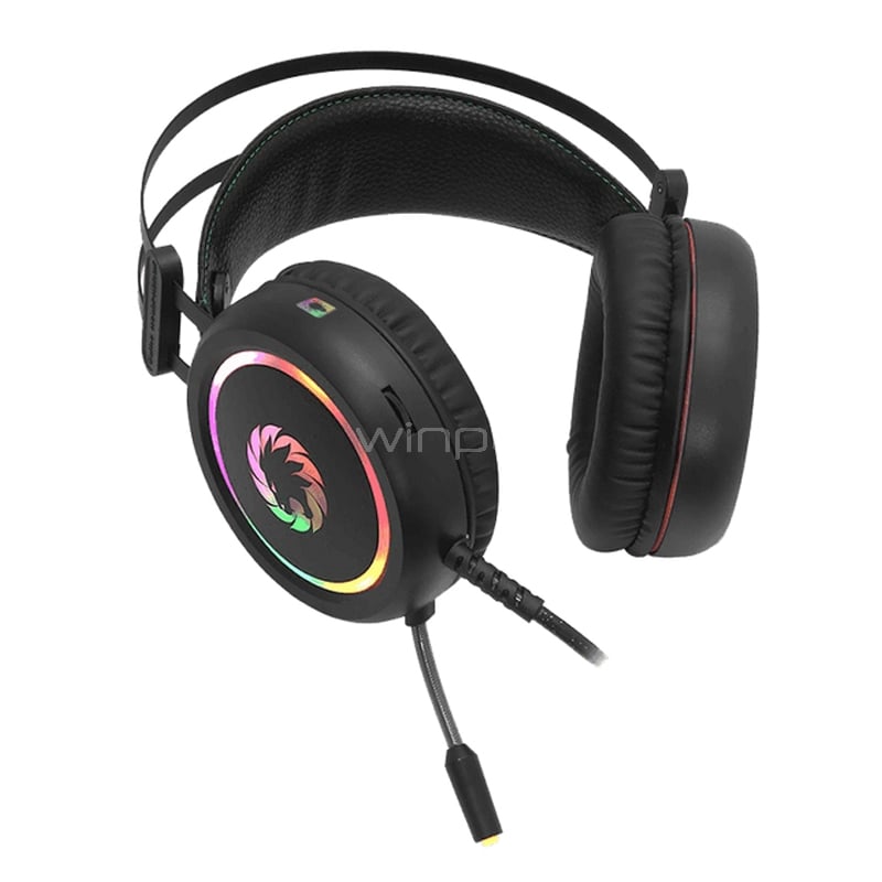 Audífonos Gamer GameMax HG3500 RGB (Sonido 7.1, USB, Negro)