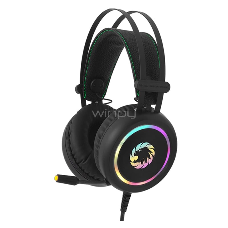 Audífonos Gamer GameMax HG3500 RGB (Sonido 7.1, USB, Negro)