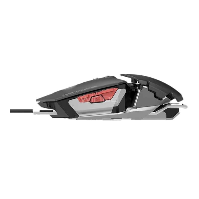 Mouse Gamer GameMax GX-9 (USB, 4000dpi, 10 botones, Negro)