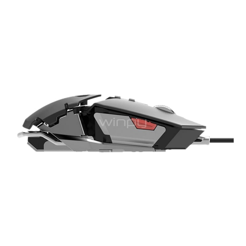 Mouse Gamer GameMax GX-9 (USB, 4000dpi, 10 botones, Negro)