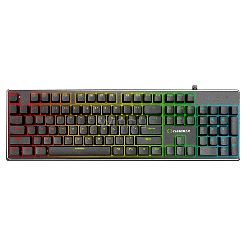 Teclado Mecánico GameMax K901 (Switch Blue, USB, Inglés, Negro)