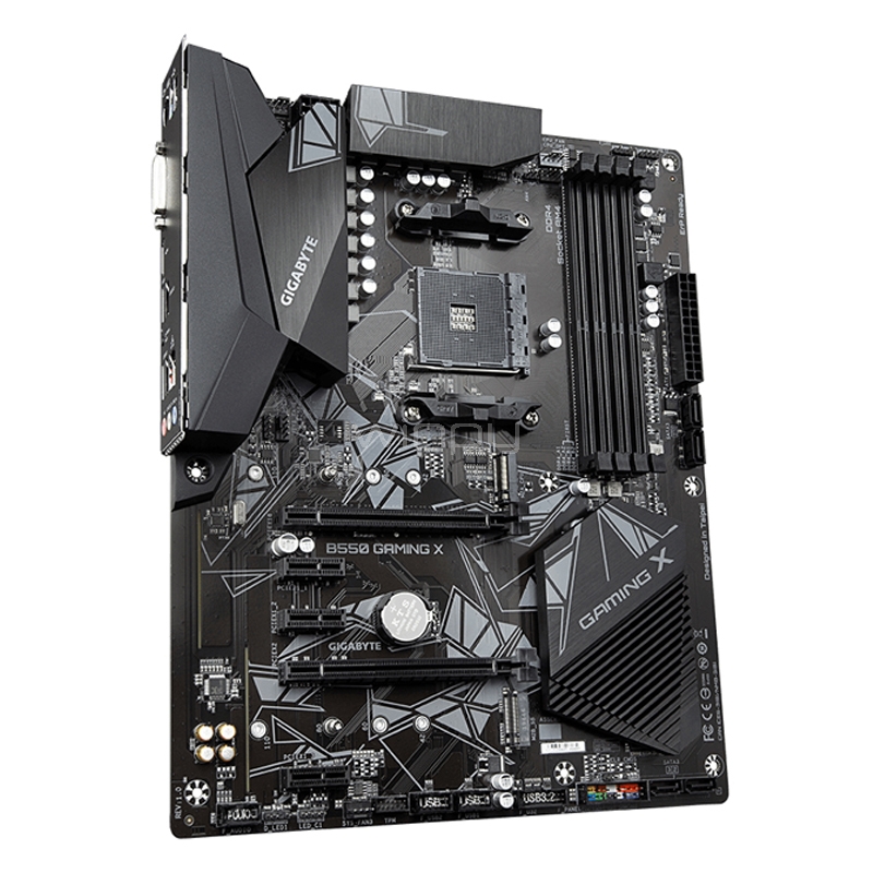 Placa Madre Gigabyte B550 GAMING X (AM4, DDR4, 2133/4400 MHz, M.2, RGB, ATX)