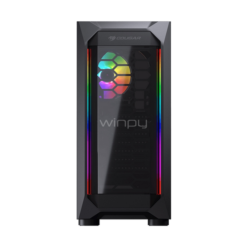 Gabinete Cougar MX410 (ATX, Ventana Acrílica, Sin Fuente, Negro)