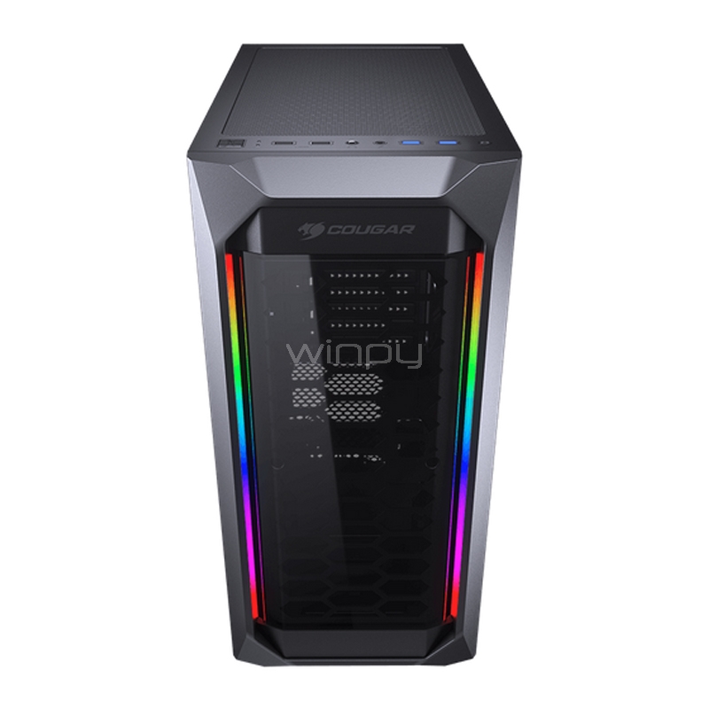 Gabinete Cougar MX410 (ATX, Ventana Acrílica, Sin Fuente, Negro)