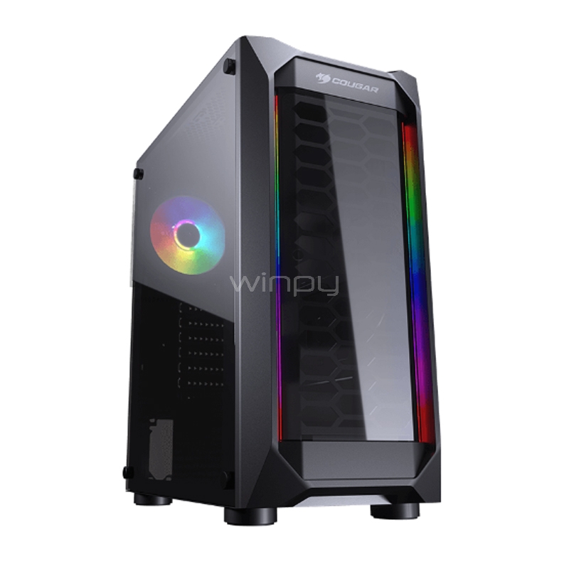 Gabinete Cougar MX410 (ATX, Ventana Acrílica, Sin Fuente, Negro)