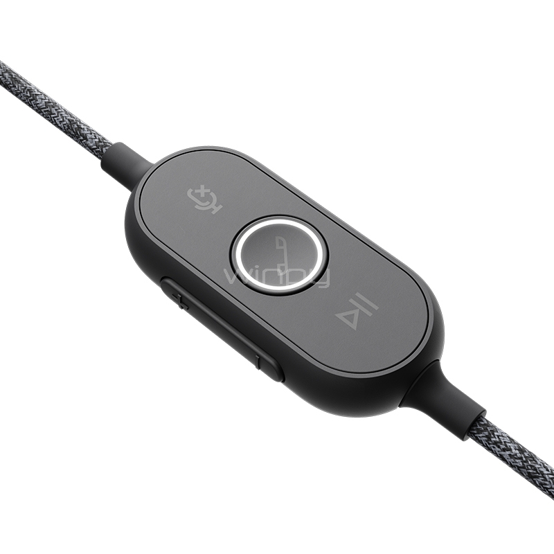 Audífonos Logitech Zone Wired (USB-C/USB-A, Grafito)