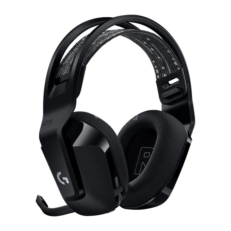 Audífonos Gamer Logitech G733 LightSpeed Wireless (RGB, Dongle USB, Negro)