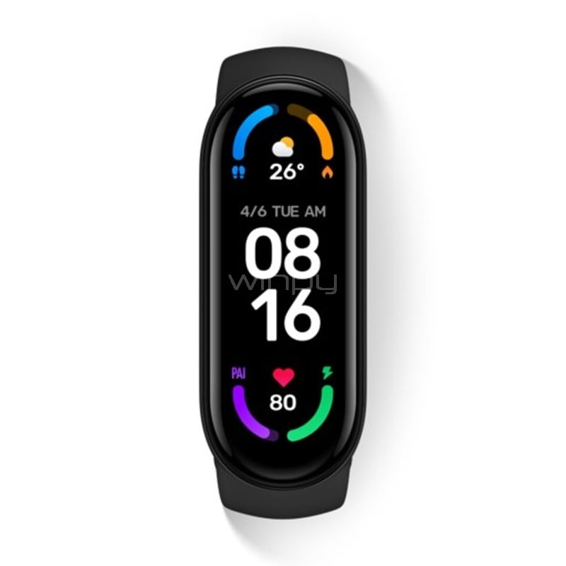 Smartwatch Xiaomi Mi Smart Band 6 (AMOLED, Bluetooth 5.0, Negro)