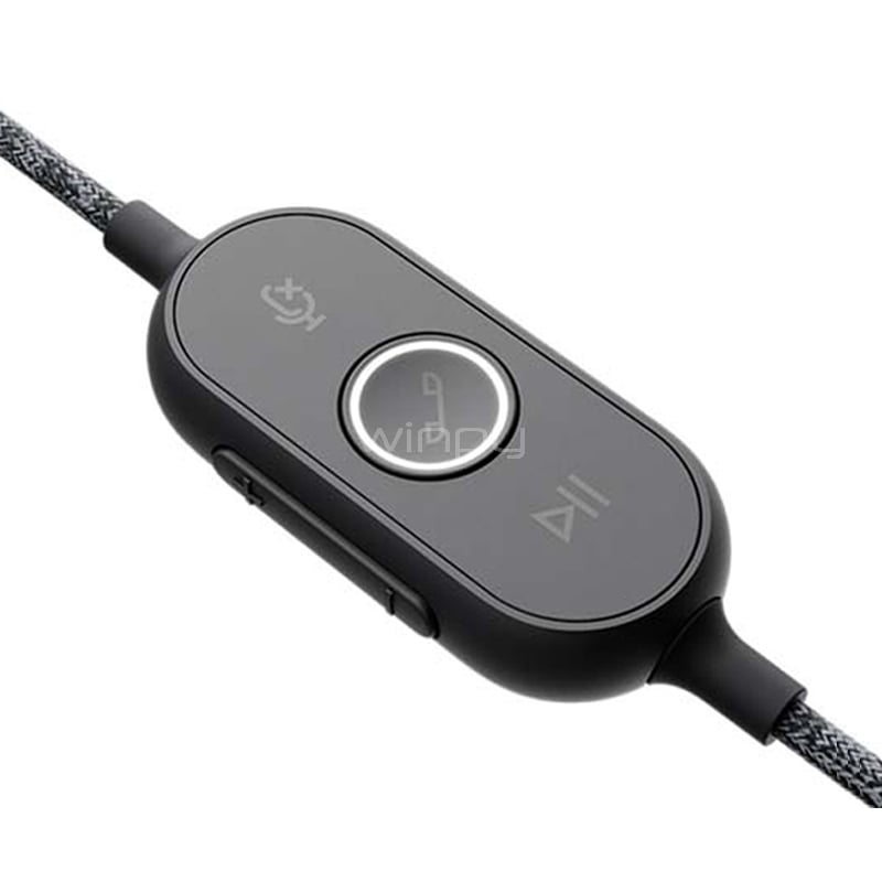Audífonos Logitech Zone para Microsoft Teams (Cancelación de Ruido, USB-C, Negro)