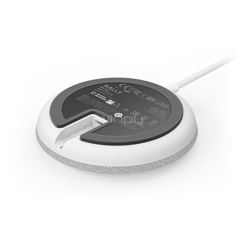 Micrófono Logitech Rally Mic Pod (Radio de 4.5 Metros, Blanco)