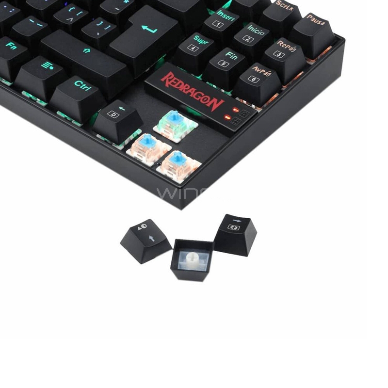 Kit Gamer Redragon Teclado Mecánico K552 + Mouse M602A Griffin (RGB, USB, Negro)