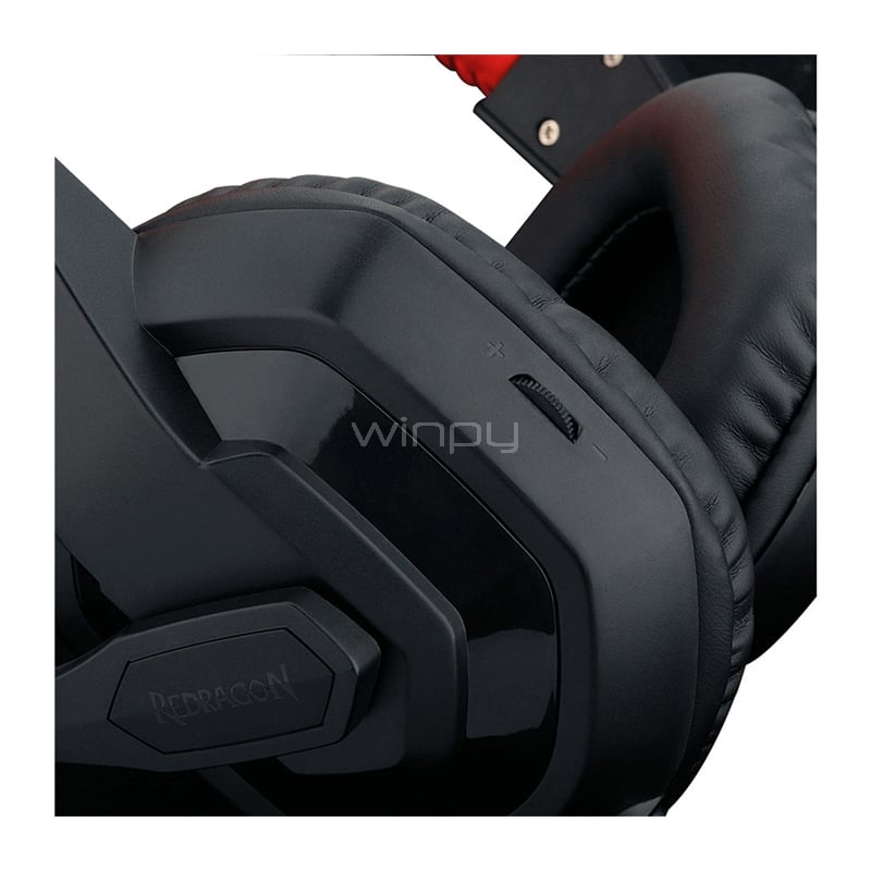 Audífonos Gamer Redragon Ares H120 (Jack 3.5mm, Negro/Rojo)