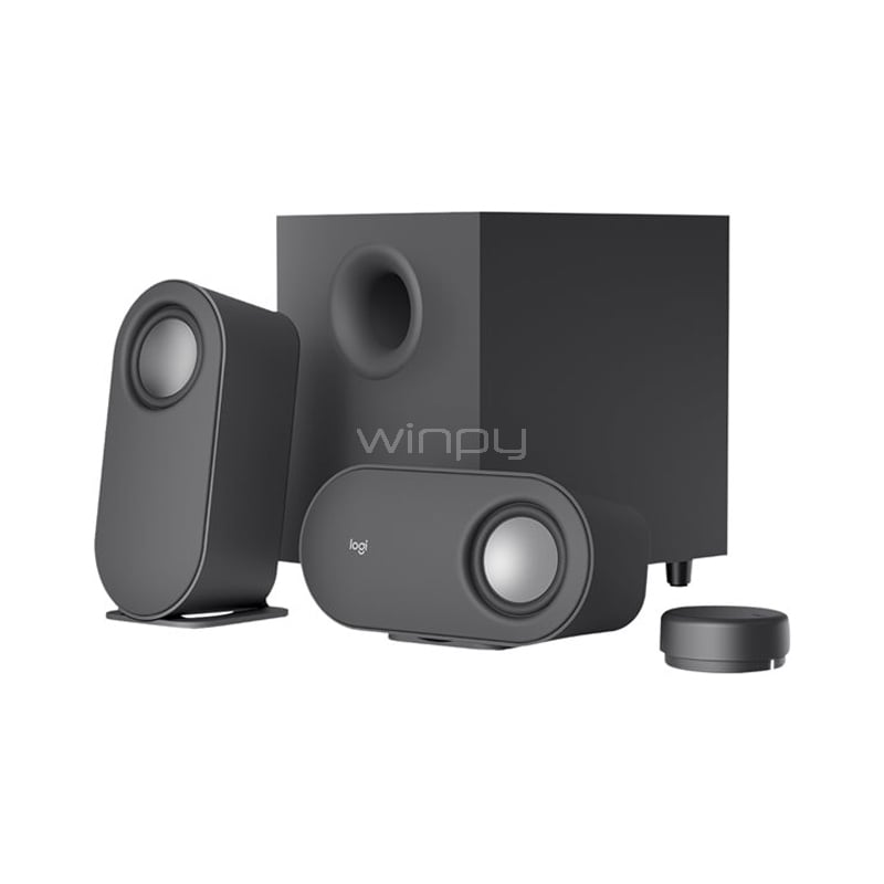 Parlantes y Subwoofer Logitech Z407 de 40watts (Bluetooth+Jack 3.5mm, Gris)