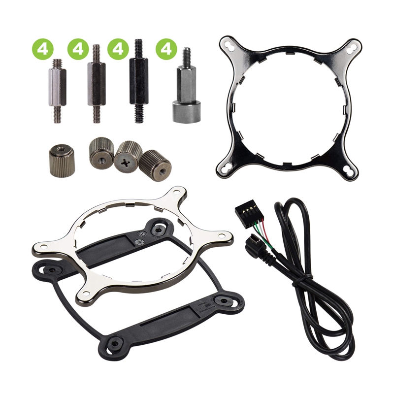 Refrigeración Líquida EVGA CLC 240 CPU Cooler (2x FX12 120mm, PWM, RGB)