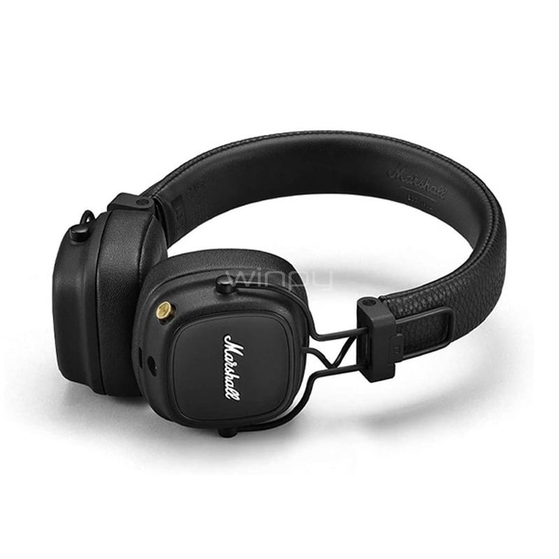 Audífonos Marshall Major IV de Carga Inalámbrica (Bluetooth, Negro)