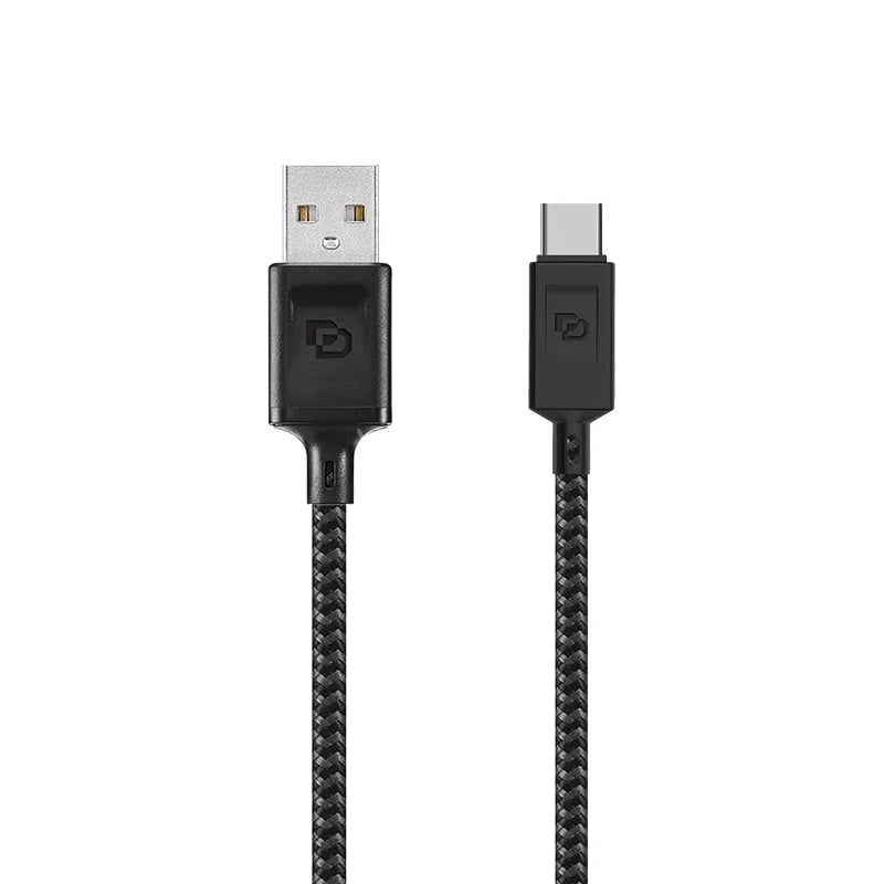Cable Dusted Rugged de USB 2.0 a USB-C (1.2 Metros, Negro)