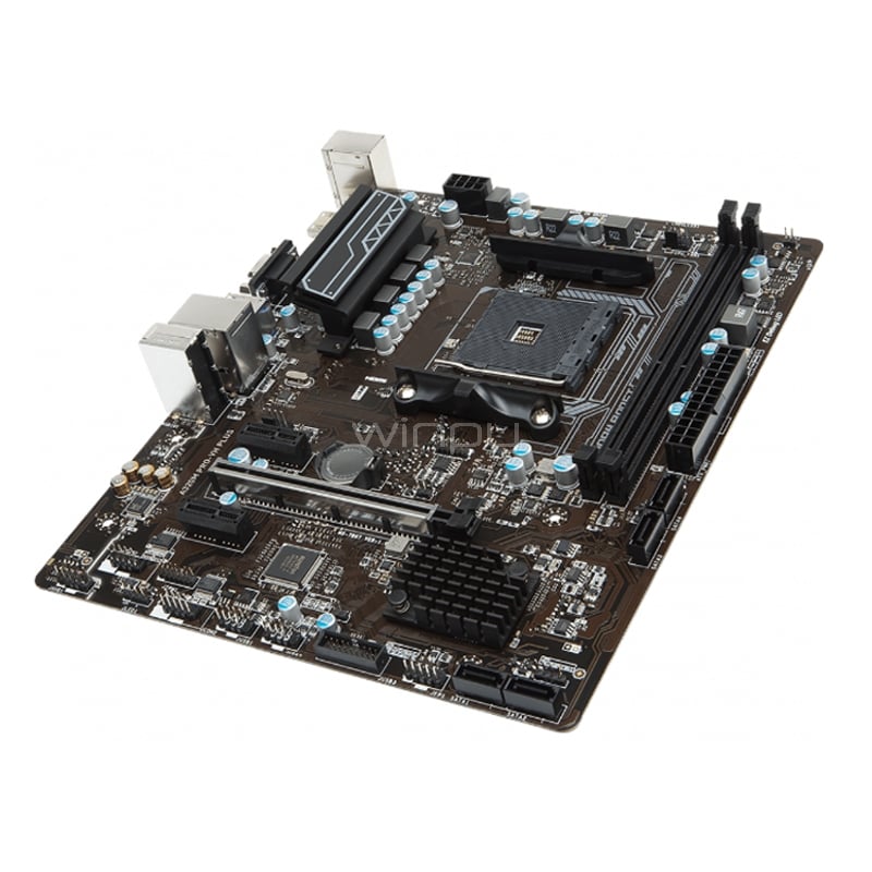 Placa Madre MSI A320M PRO-VH PLUS (AM4, DDR4 1866/3200Mhz, Micro-ATX)
