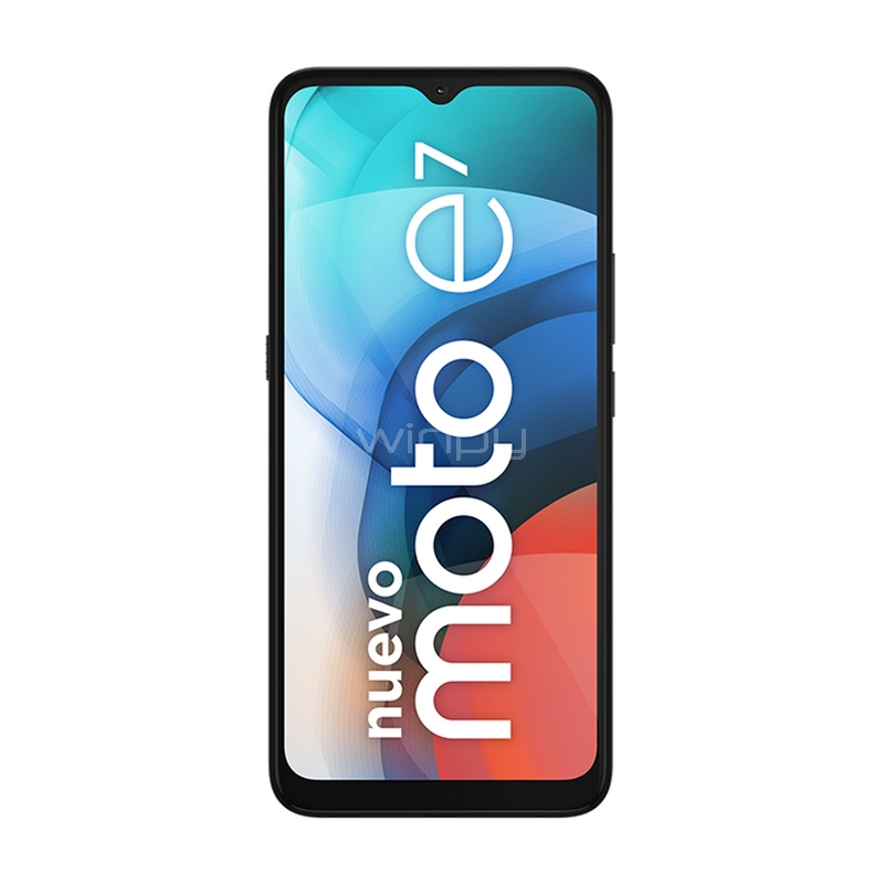 Celular Motorola Moto E7 de 6.5“ (Octa-core, 2GB RAM, 32GB Internos, Mineral gray)