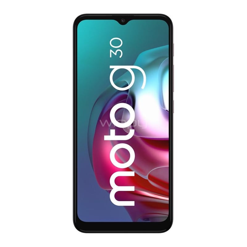 Celular Motorola G30 de 6.5“ (OctaCore, 4GB RAM, 128GB Internos, Pastel Lilac)