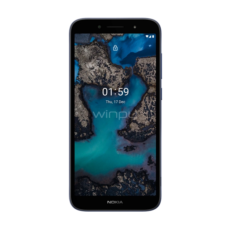 Celular Nokia C1 Plus de 5.4“ (QuadCore, 1GB RAM, 16GB Internos, Azul)