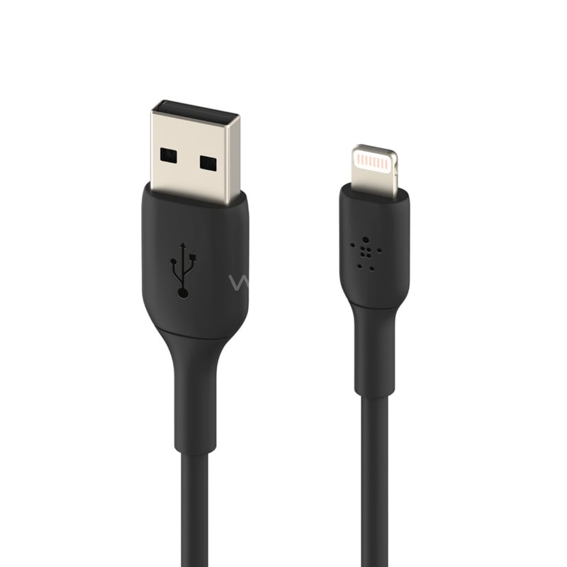 Cable Belkin de Lightning a USB-A (1.0 Metro, Negro)