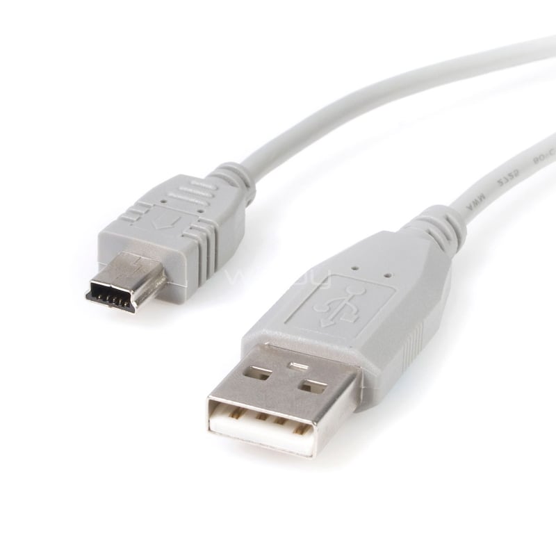 Cable Startech de USB-A a Mini USB-B (1.8 Metros, Gris)