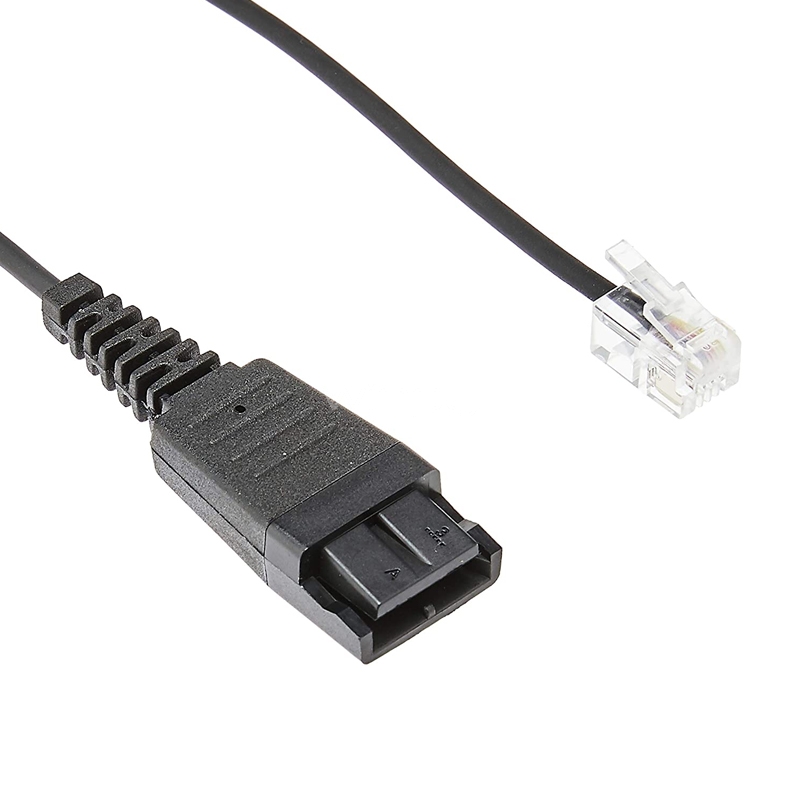 Cable Adaptador Jabra Gn1200 Desconexión Rápida a RJ-10 (Negro)