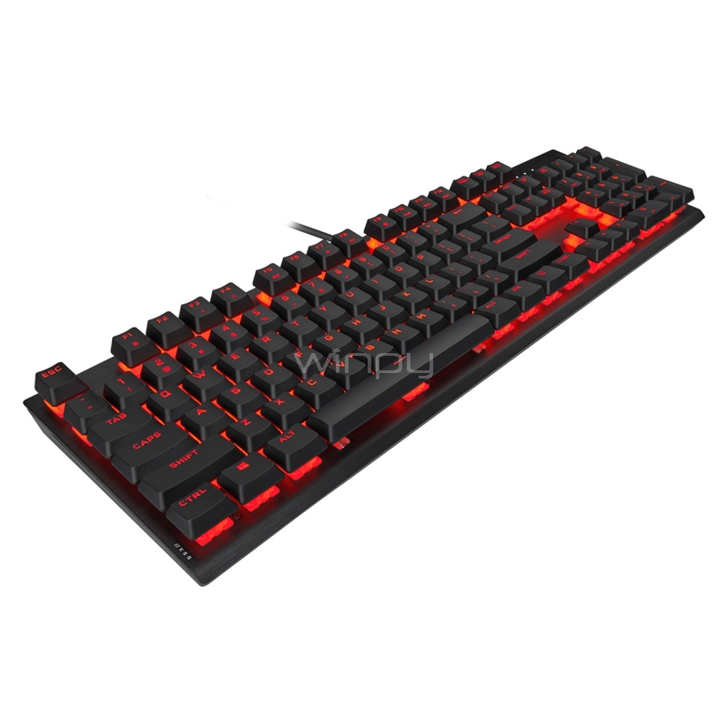 Teclado Mecánico Corsair K60 PRO (Switch Cherry Viola, Led Rojo, Español, Negro)