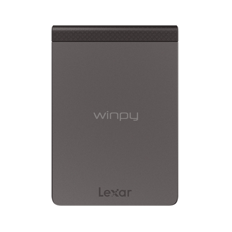 Disco portátil SSD Lexar LSL200 de 512GB (USB-C, Hasta 550MB/s, Gris)