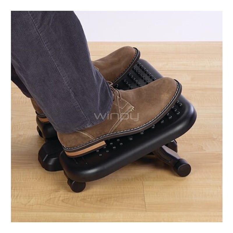 Apoya Pies ergonomico Kensington Solemassage SmartFit (5 posiciones, Negro)
