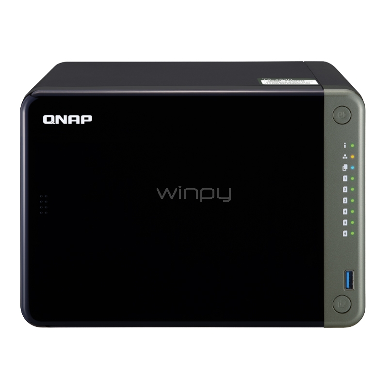 Servidor de Almacenamiento NAS QNAP TS-653D de 6 bahías (Celeron J4125, 8GB RAM,  2x 2.5GbE)