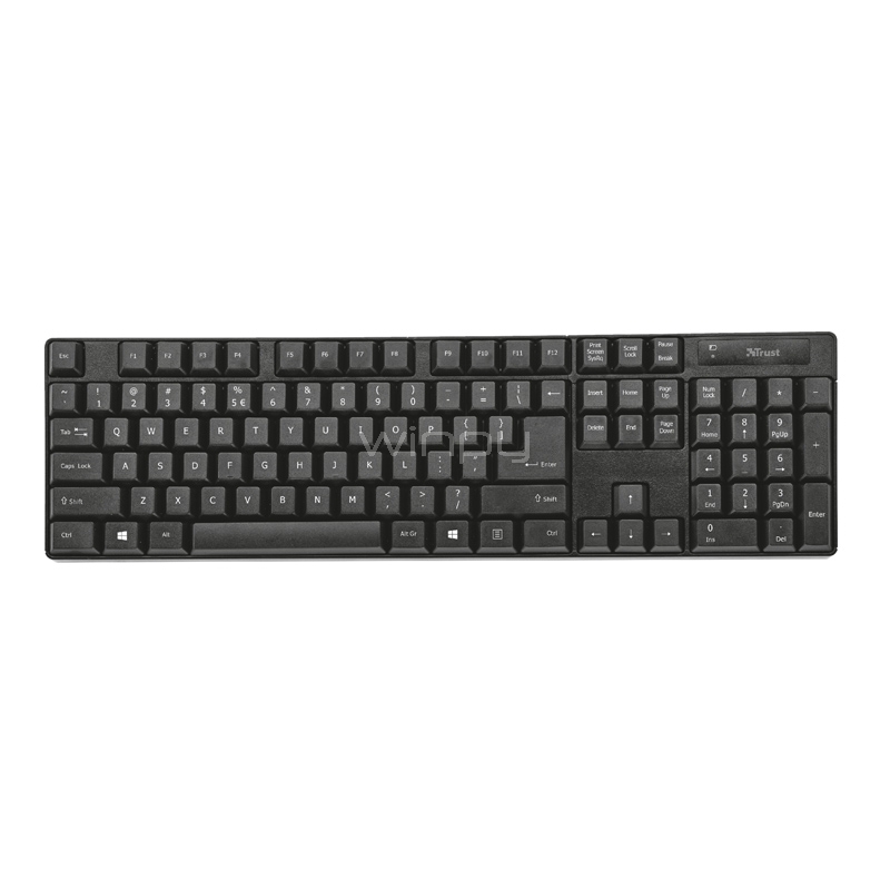 Kit Oficina Trust Qoby (Webcam HD + Audífonos + Teclado + Mouse)