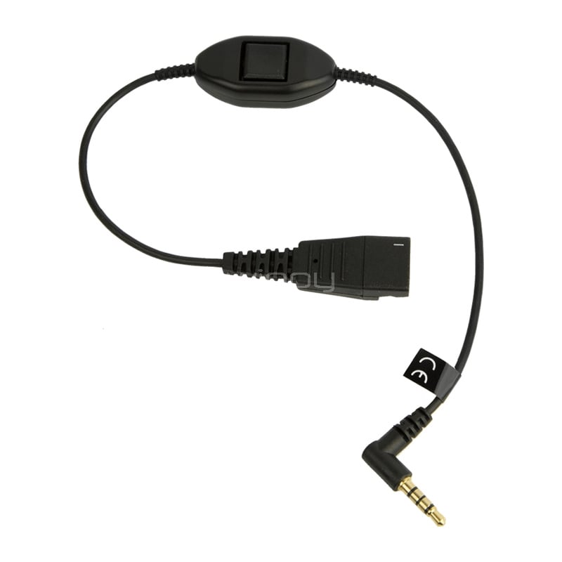Cable Jabra para Auriculares (QD a Jack 3.5mm, Negro)