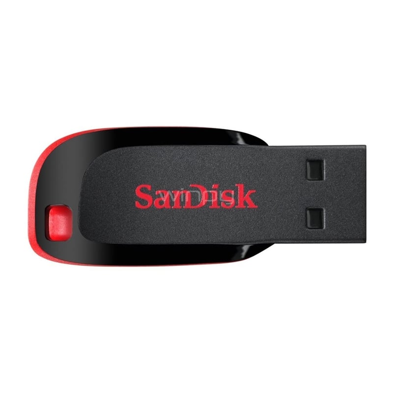 Pendrive SanDisk Cruzer Blade de 32GB (USB 2.0, Negro/Rojo)