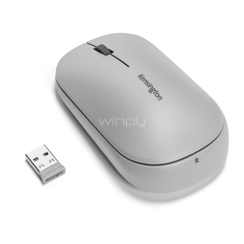 Mouse Kensington SureTrack Inalámbrico (2400dpi, Bluetooth/Dongle USB, Gris)