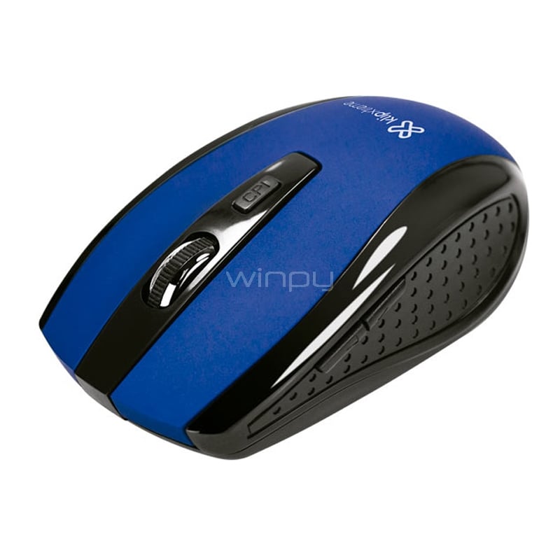 Mouse Klipxtreme Klever Inalámbrico (Dongle USB, Azul)