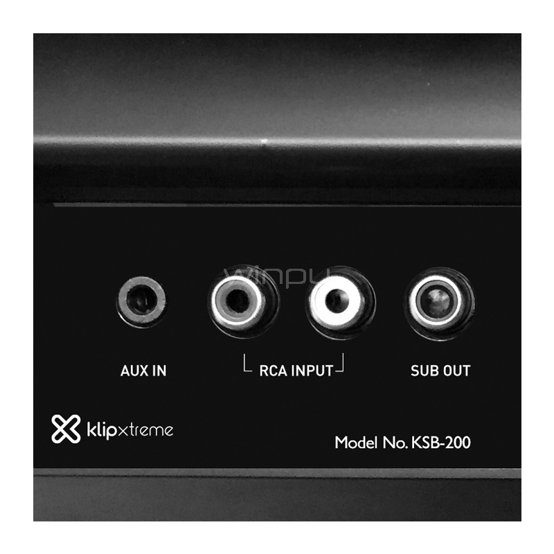 Barra de sonido Klipxtreme Baton Arys de 120W (Bluetooth/Jack 3.5mm/RCA, Negro/Gris)