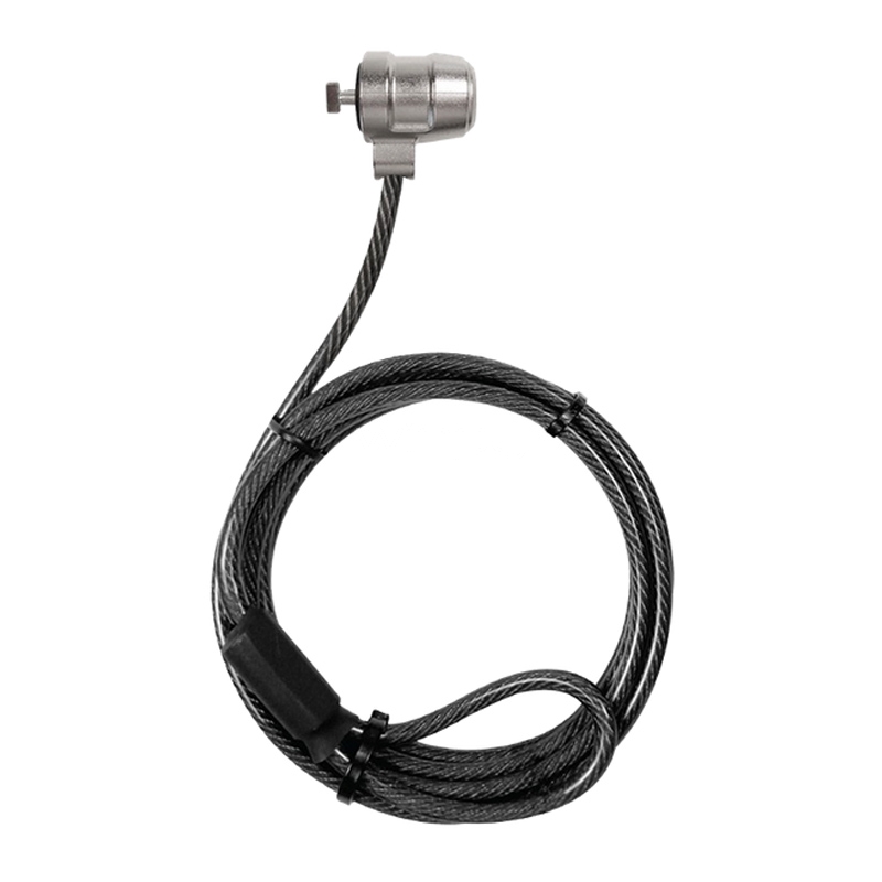 Cable de seguridad Klipxtreme Bolt I (1.5 Metros, Negro/Plateado)