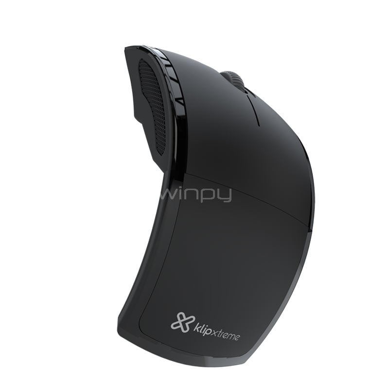 Mouse Klipxtreme Lightflex Inalámbrico (Dongle USB, Negro)