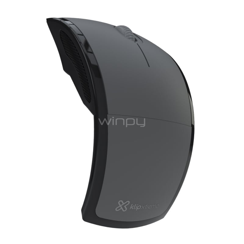Mouse Klipxtreme Lightflex Inalámbrico (Dongle USB, Gris)