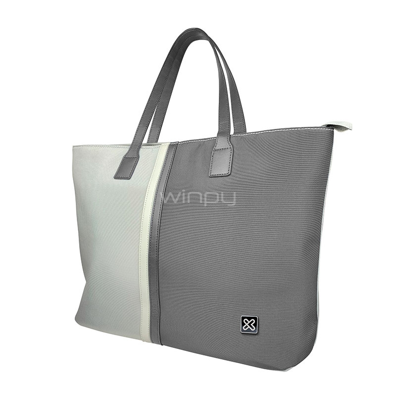 Bolso Klipxtreme Capri para Portátil (hasta 15.6“, Blanco/Gris)